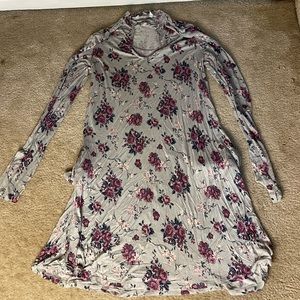 High Neck Long Sleeve Dress - Medium